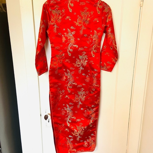 Cheongsam Japanese Kimono Wedding Dress Size M - Picture 8 of 13